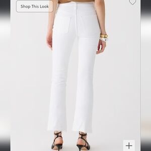 J Crew 9" demi-boot crop jean in white wash  NWT Sz 28 Tall BQ302
